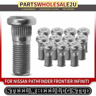 12 piezas de perno de rueda delantera M12-1.25 para INFINITI QX4 Nissan 200SX Sentra Xterra Foto 1 de 4