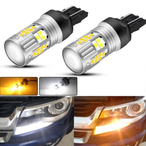 For 15-19 Chevrolet Colorado Switchback Amber White LED Turn Signal Lights Bulbs - Foto 1 di 12