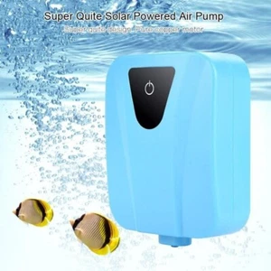 USB Solar Sauerstoff Wasserdicht Aquarium Luftpumpe Blau - Bild 1 von 5