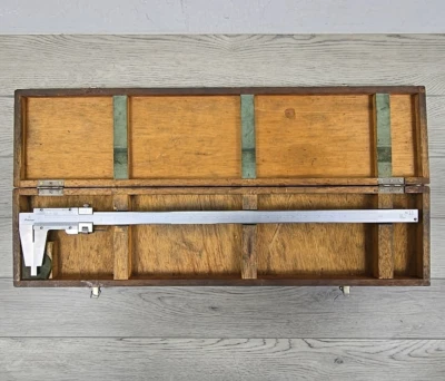 Mitutoyo 24” Vernier Caliper 160-102 w/ Wooden Case - Used - Image 1 of 4