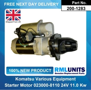 Starter Motor For Komatsu 6008138110 6008138130 6008139510 6008139511 24V - Picture 1 of 5