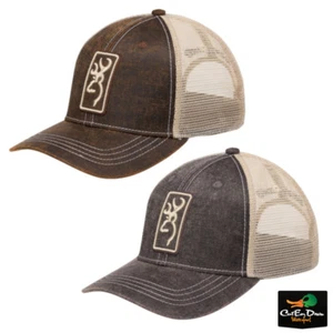 NEW BROWNING SALTWOOD MESH BACK BALL CAP HAT WITH BUCKMARK LOGO PATCH ADJUSTABLE - Picture 1 of 5