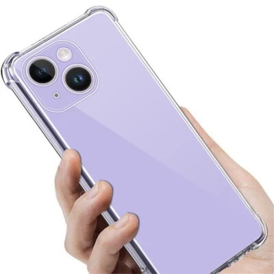 For iPhone 17 16 15 14 13 12 11 Pro Max XR 8 7 Clear Shockproof Soft Case Cover