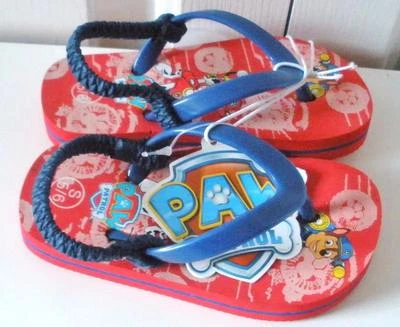 Sandalias de verano chanclas rojas azules Nickelodeon talla S 5/6 nuevas con etiquetas Foto 1 de 4