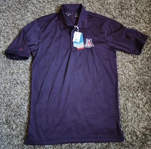 NWT Antigua University Of Arizona Wildcats Striped Polo Shirt Men's S - Picture 1 of 7
