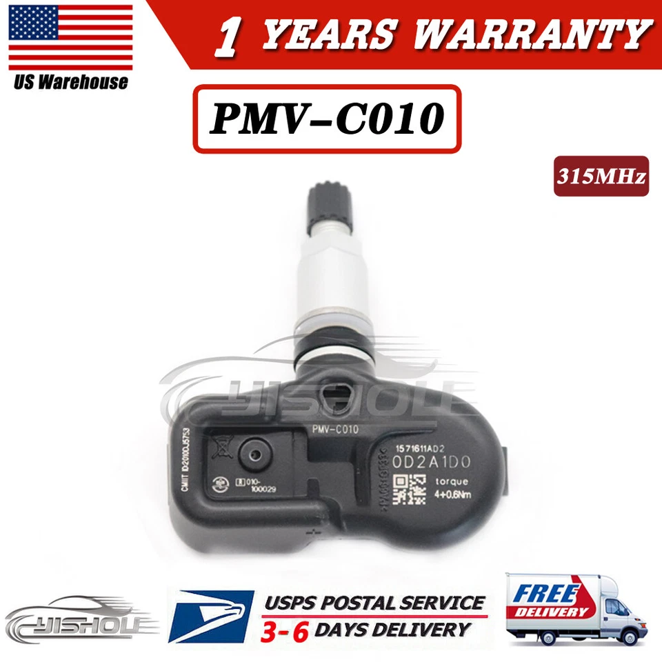 Sensor de presión de neumáticos PMV-C010 TPMS para Toyota Camry Corolla Lexus 42607-06020 Foto 1 de 4
