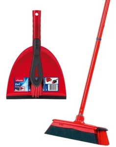 VILEDA DuActiva Kehrset - Handfeger, Schaufel, Besen mit dreiteiligem Stiel - Bild 1 von 12