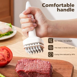 Stainless Steel Meat Tenderizer Sided Hammer for Steak Chicken Pork Fish USA - Picture 1 of 18