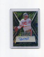 2023 Leaf Exotic Autographs Peacock Mojo Joe Montana Auto 2/7