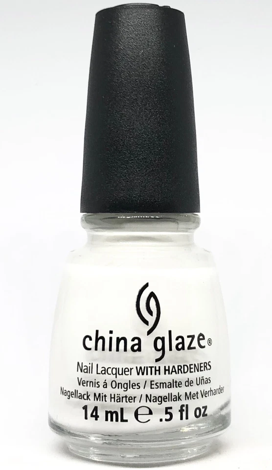 China Glaze Nail Polish White On White 023 True White French Manicure Lacquer - Image 1 of 1