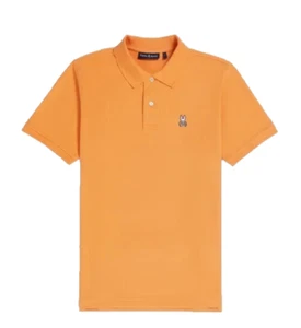 PSYCHO BUNNY POLO ORANGE PSYCHO BUNNY TEE KIDS B0K001Z1PC ORG - Picture 1 of 1