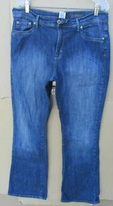 Girls JORDACHE Size 16 Regular Blue Denim Bootcut Waist Jeans Med Wash 32x33 - Picture 1 of 7