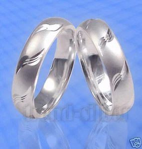 2 Hochzeitsringe Verlobungsringe Eheringe , Silber 925,  Gravur Gratis , J6x - Bild 1 von 1