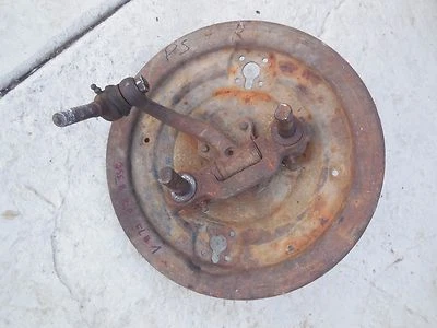 Placa de respaldo de freno de tambor delantero Porsche 356 B (derecha, lado P.) + husillo de rueda Foto 1 de 4