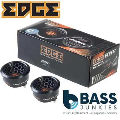 EDGE EDS1SPLTN-E1 Street 1 Inch 240 Watts Max Titanium Dome Car Tweeters Pair - Image 1 of 4