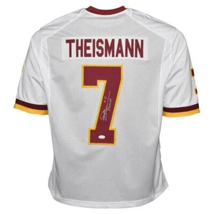 Joe Theismann Signed 83 MVP Inscription Washington Pro White Football Jersey (JS - Picture 1 of 3