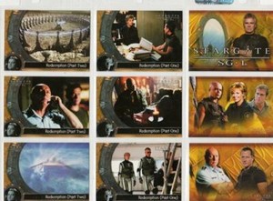 RITTENHOUSE - STARGATE SG-1 SEASON 6 COMPLETE BASE CARD SET 72 IN POCKET PAGES