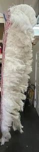 HEADDRESS for COSTUME RED WHITE AND BLUE with FEATHERS 8 feet long HAND MADE - Picture 1 of 12