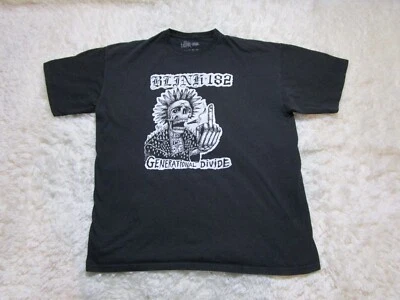 Camisa Blink 182 Para Hombres 2 XL XXL Negra División Generacional Pop Punk Rock Música Foto 1 de 4
