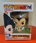 Funko Pop! Dragon Ball Z #758 Vegeta Eating Noodles ECCC Convention Not Mint Box
