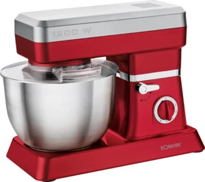 Bomann KM 398 CB Mixer Impastatrice 1200W Rosso - Foto 1 di 5