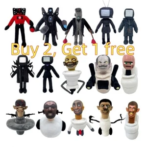 Skibidi Toilet Plush Stuffed Doll Toys Titan TV Man Speakerman Audio Kids Gifts - Picture 1 of 126