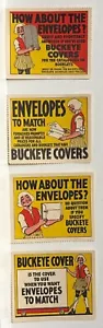 FRANCOBOLLI POSTER PUBBLICITARI (QTÀ 4) COPERTINE/BUSTE BUCKEYE cataloghi libretti ecc - Foto 1 di 6