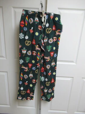 Old Navy  Misses Size  S   GREEN   CHRISTMAS Print Flannel Lounge Pants NEW! - Image 1 of 4