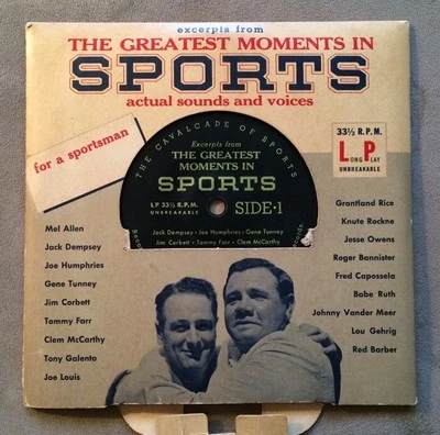 Vintage Sports Actual Sounds & Voices 33-1/3 LP Long Play Babe Ruth On Cover - Image 1 of 4