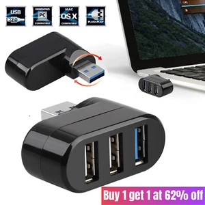 High Speed 3 Port USB 2.0 Multi HUB Splitter Expansion Desktop PC Laptop Adapter - Picture 1 of 10