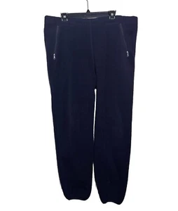 Patagonia Fleece Pants Mens Size XL 40 Navy Blue VTG Drawstring Zip Pockets - Picture 1 of 10