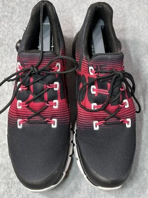 Reebok The Pump Fusion Shoes Women US 10 Black Red Sneakers Athletic 023501 Flaw - Image 1 of 4