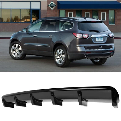 Difusor de parachoques trasero divisor de alerón labial negro brillante para Chevrolet Traverse Foto 1 de 4