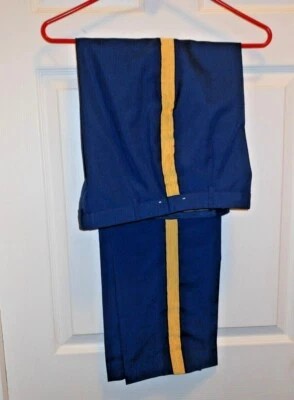 US Army Unisex Dress Blue Pants Gold Stripe Uniform Poly/Wool 451 assorted sizes - Image 1 of 4