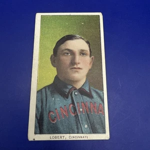 1909-11 T206 P150 Hans Lobert Authentic Back Stamped Trimmed Cincinnati Reds - Picture 1 of 15