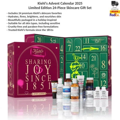 Kiehl's Advent Calendar 2025 - Limited Edition 24-Piece Skincare Gift Set - Image 1 of 4