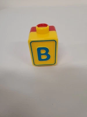 VTech Alphabet Activity Cube Replacement 2 Side O B Letter Block Yellow Red  - Image 1 of 3