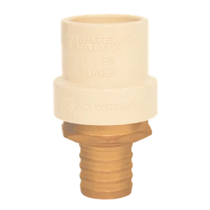 Válvula Legend 3/4" PEX x CPVC sin adaptador de plomo en latón forjado - 302-424NL - Imagen 1 de 1