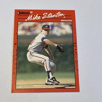 1990 Donruss #508 RC Mike Stanton Atlanta Braves Rookie - Image 1 of 2