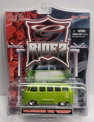 Maisto 2006 escala 1:64 G-Ridez V-Bugz • Volkswagen Van verde "Samba" Foto 1 de 4