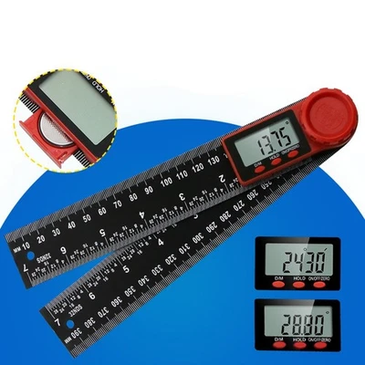Accurate Digital Angle Protractor Ruler Lightweight Carbon Fiber Material - Imagen 1 de 4
