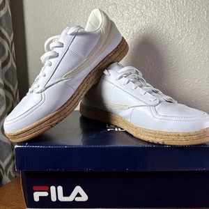 Fila Tennis 88 Green White Cork Shoes Sneakers RARE Super Clean - Picture 1 of 14