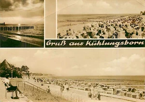AK - Kühlungsborn - Ostsee - Strandleben mit Strandkörben und Promenade - Bild 1 von 2