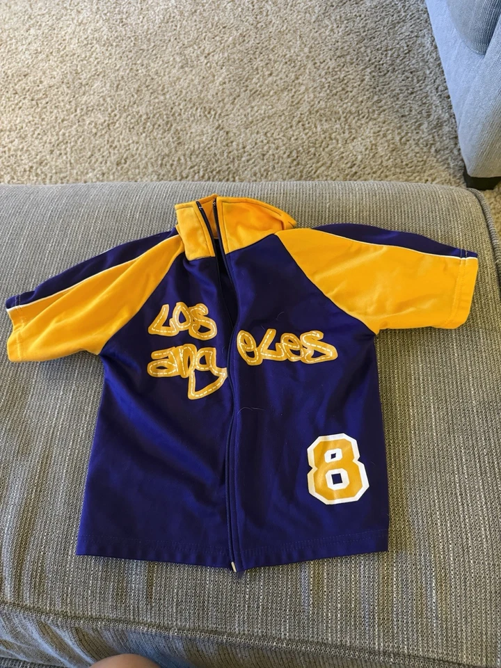 VintageLos Angeles Lakers Kobe Bryant Kids Warm up Jacket (one of a kind!) - Image 1 of 3