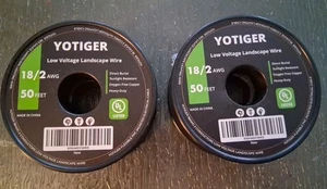 2x 18 Gauge Copper Wire  Feet, 18/2 Low Voltage Landscape Wire, 18AWG/ 2 - Picture 1 of 2
