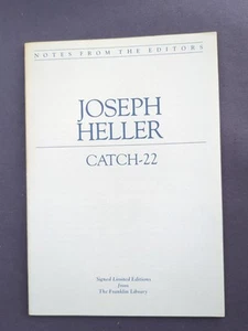 Franklin Library Notes From The Editors Catch-22 Joseph Heller Limited Edition - Picture 1 of 5