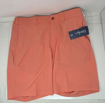 Nuevo con etiquetas Walter Hagen P11 Perf 9" entrepierna corta frente plano talla 36 coral Foto 1 de 4