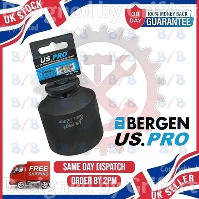 US.PRO USPRO 52MM 1/2" DRIVE 6PT PARETE SOTTILE MOZZO DADO PRESA LAND ROVER DISCOVERY DEFENDER