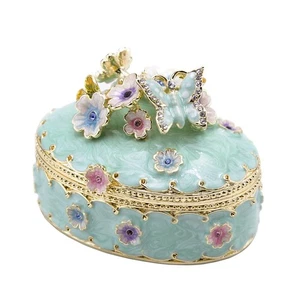Schmuck Schmuck Schmuckkästchen Deko Vintage Stil Schmuck Organizer für Frauen Strass... - Bild 1 von 7