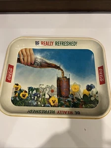 1960's Vintage Original Coca Cola Coke Advertising Metal Tray. B-1 - Picture 1 of 4
